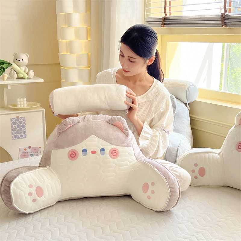 卡通乳胶床头靠垫靠枕学生宿舍床上玩手机护腰抱枕单人大号靠背垫,淘宝优惠券,粉丝福利购,淘宝优惠卷