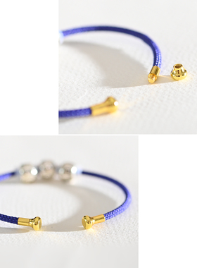 转运珠情侣男女钢丝手镯小怪兽