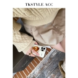 TKSTYLEACC INS Блог Основная модель мода Metal European и American Simple Curve Double -Layer Design Satching Ring Кольцо