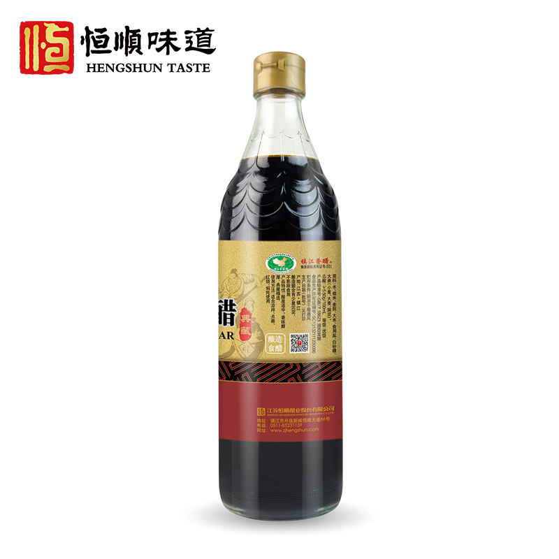 恒顺香醋 镇江特产三年陈酿580ml*4瓶组合装蘸食调味纯粮酿造香醋 - 图3