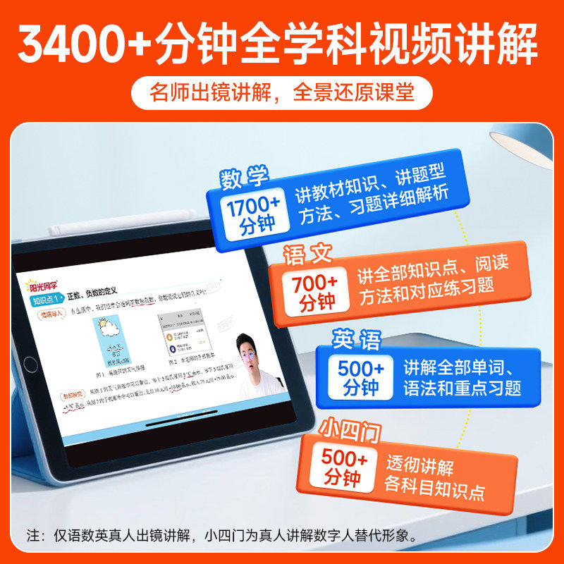 2025秋新版阳光同学领跑新初一预备人教版语文数学英语小四门必背知识点六升七年级上册小升初暑假衔接教材作业初中预复习教辅2026