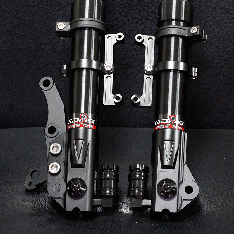 GJMS改装NMAX FORCE155 DRG158 150劲战三四代小牛电车前减震避震 - 图0