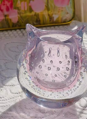 厚壁重工气泡水晶可爱小猫咪花瓶
