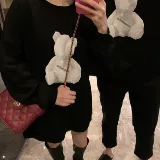 Осенняя парная одежда, мультяшная толстовка, делается под заказ, для влюбленных, коллекция 2021, в корейском стиле, свободный крой, с медвежатами