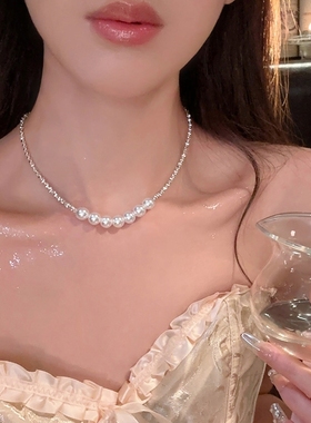 其他珍珠碎银子珍珠链女项链