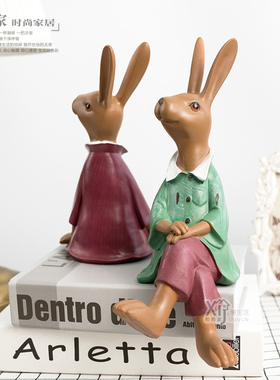 摆件兔子户外庭院花园布置造景