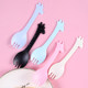 Fork spoon independent packaging giraffe style 6 colors available
