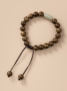 和田玉金丝檀木创意文玩手链