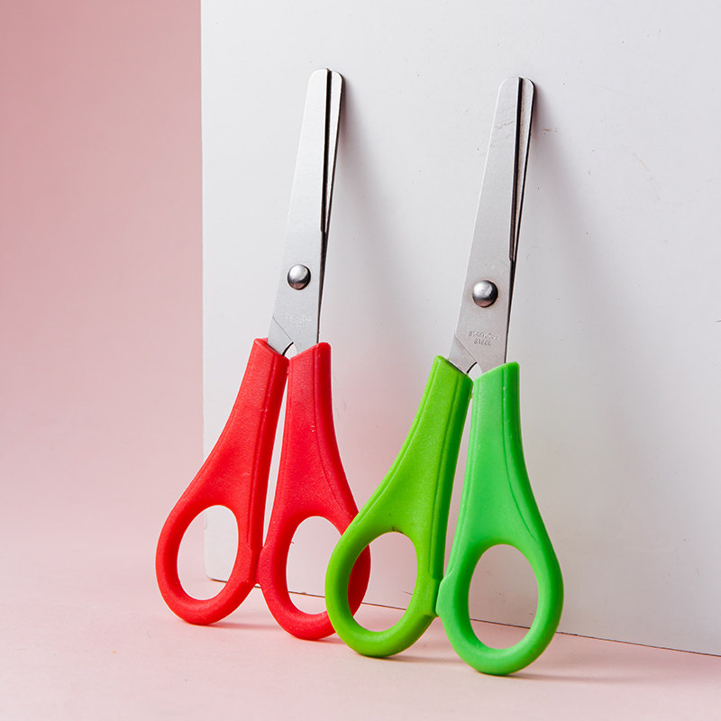儿童安全剪刀手工布艺圆头不伤手家用剪刀带刻度学生DIY缝纫剪子,淘宝优惠券,粉丝福利购,淘宝优惠卷