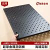 Expedited customization of thickened metal perforated plate storage rack