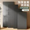 Expedited customization of thickened metal perforated plate storage rack