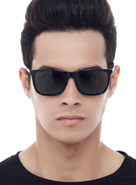 潮流黑框开车男士方形时尚墨镜