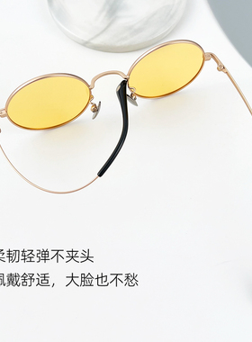 艾迪雅格偏光圆形复古眼镜