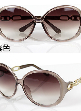 圆脸时尚个性风紫色大框太阳镜