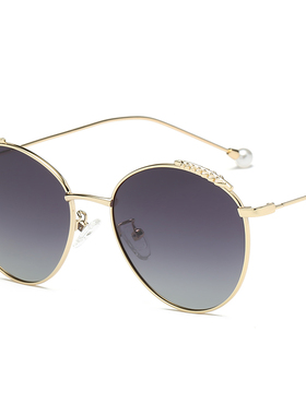 珍珠款猫眼时尚墨镜可配近视