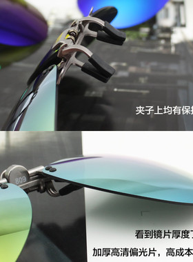 艾迪雅格墨镜近视偏光彩膜个性