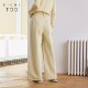 Aijutu Fashion Jeans ຂອງແມ່ຍິງພາກຮຽນ spring ແລະດູໃບໄມ້ລົ່ນແບບໃຫມ່ອອກແບບຕີນ Brushed ຂາກ້ວາງ Pants