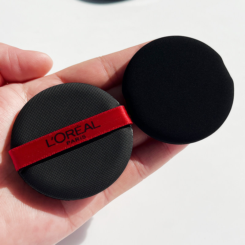 欧莱雅气垫粉扑黑胖子BB霜粉底液专用粉扑干湿两用进口材质圆形,淘宝优惠券,粉丝福利购,淘宝优惠卷