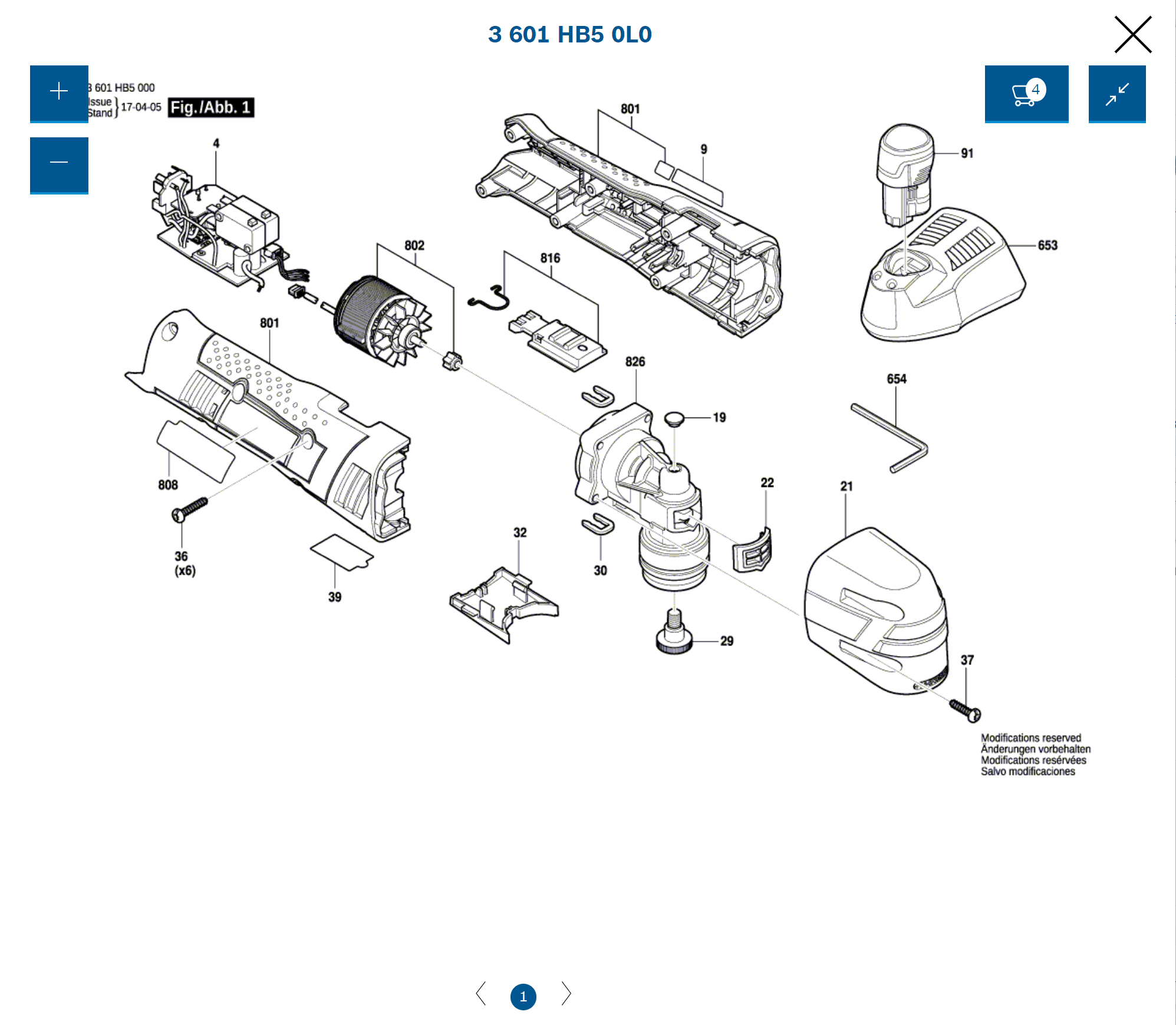 博世BOSCH充电万用宝GOP12V-28电机齿轮箱电子模数配件维修服务 - 图1