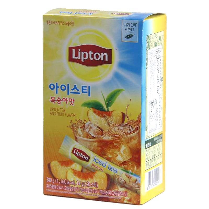 韩国进口Lipton立顿水蜜桃冰红茶桃子冰茶夏天酷爽冲泡饮品280g - 图3