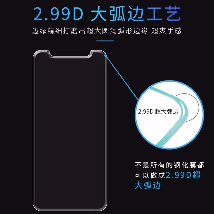 苹果14无边钢化膜iPhone12promax非全屏xsmax蓝光11大弧度7/8半屏 - 图2