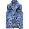 Spring and Autumn Denim Vest Men's Lapel Jacket