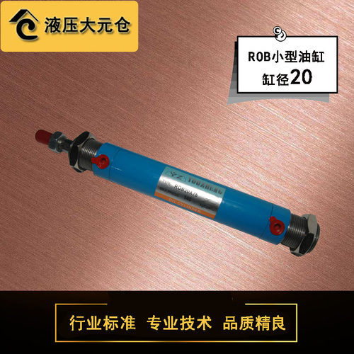 ROB20微型小型圆形迷你液压油缸缸径20行程25-300可定制非标 电动 - 图1