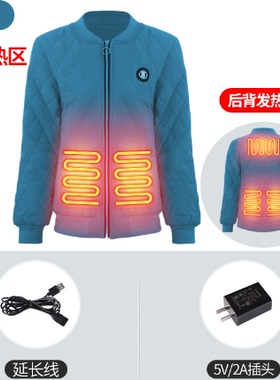 棉衣自发热黑科技智能棉服冬新款