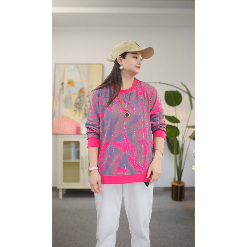 大码女装秋季新款长袖卫衣230斤胖妈妈休闲风宽松显瘦外穿T恤上衣,淘宝优惠券,粉丝福利购,淘宝优惠卷