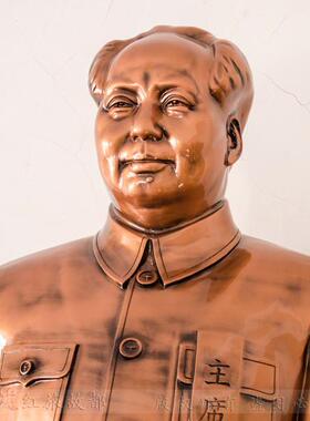 工艺大型餐厅庭院毛主席站像摆件
