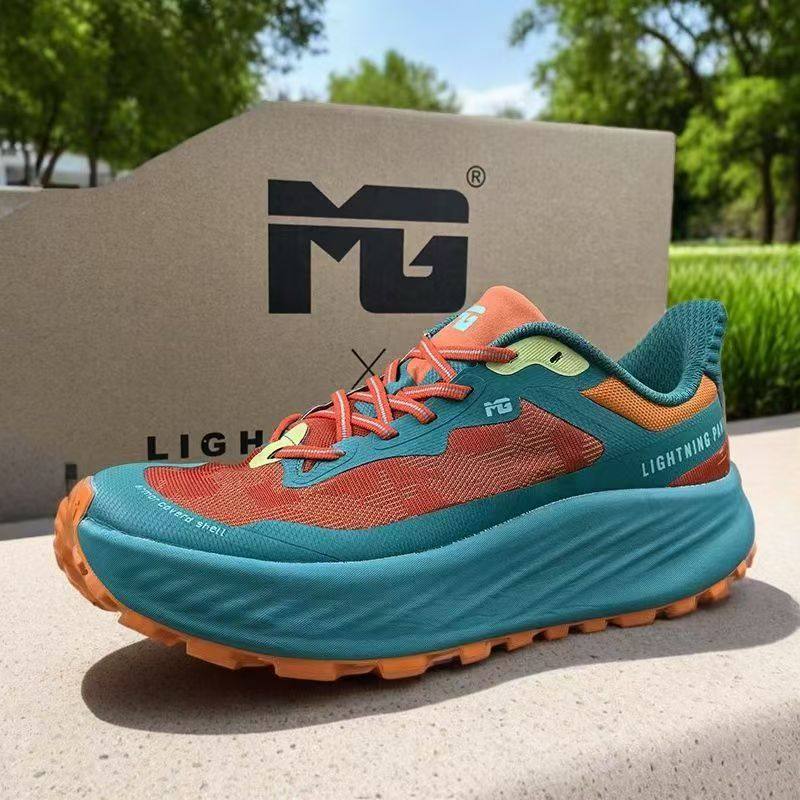 出口高端MG越野跑鞋男女宽楦厚底轻便透气户外缓震运动徒步休闲鞋,淘宝优惠券,粉丝福利购,淘宝优惠卷