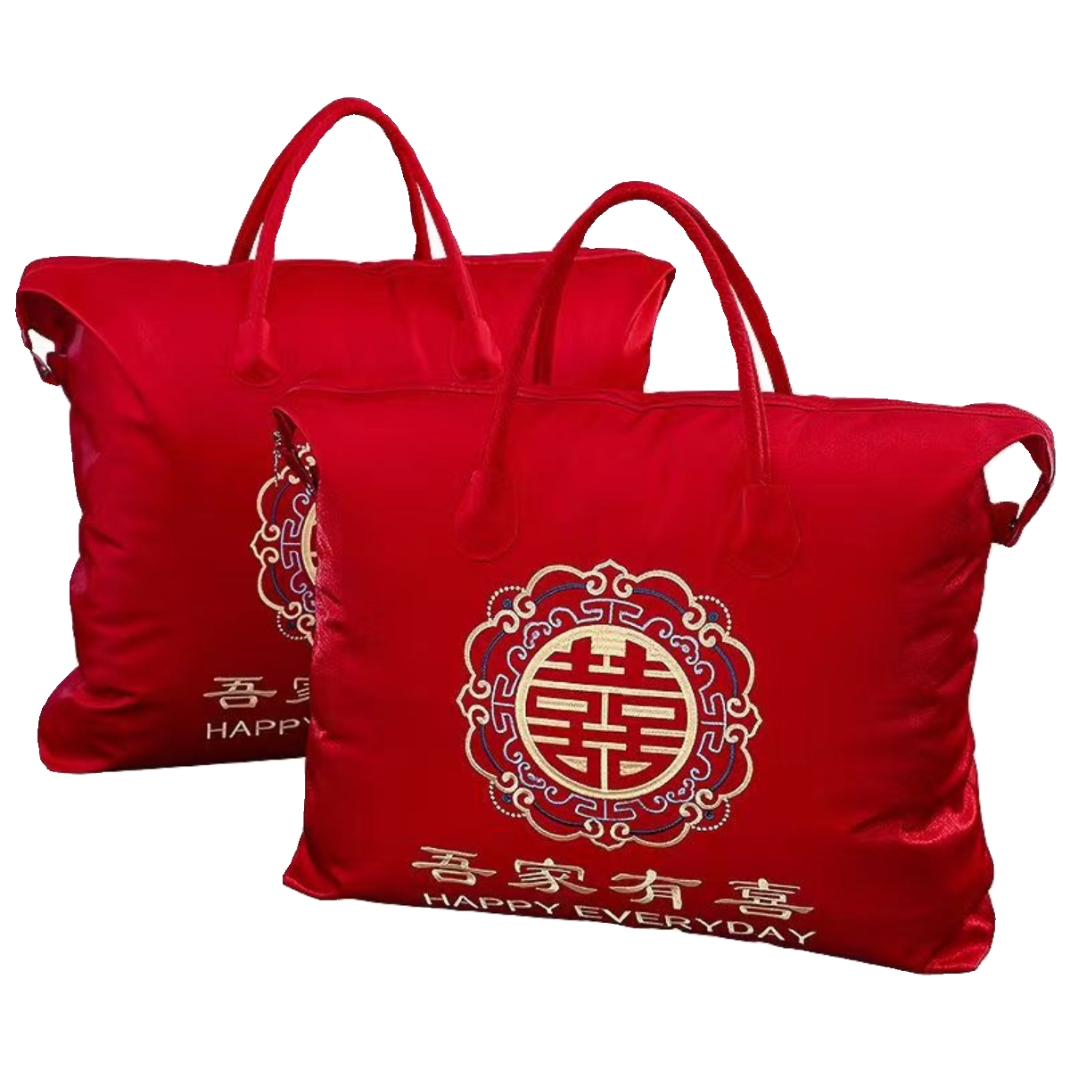 结婚加厚被子收纳袋红色喜被子陪嫁用品四件套婚礼高档婚被喜袋,淘宝优惠券,粉丝福利购,淘宝优惠卷
