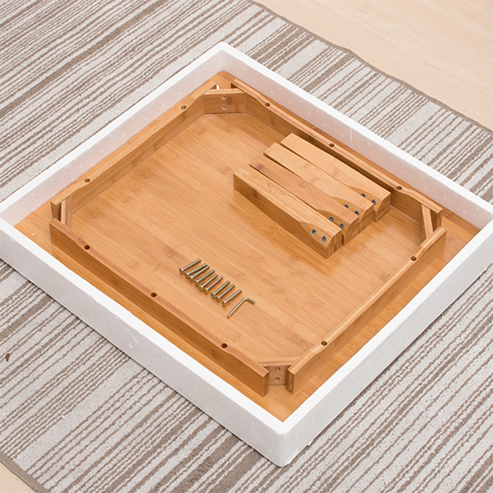楠竹炕桌实木方桌正方形饭桌飘窗榻榻米小桌子家用床上桌茶几矮桌 - 图2
