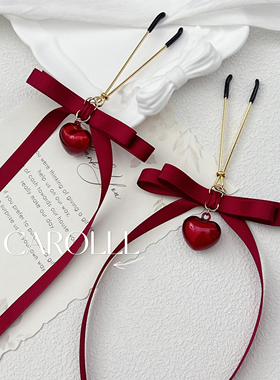 CAROLLL圣诞月！蝴蝶结飘带爱心胸夹
