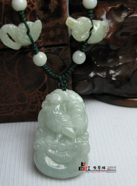 天然生肖鸡巳酉丑吊坠项链