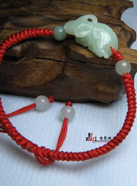 天然生肖本命年红绳手链