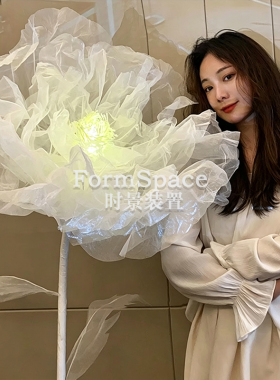 电动花瓣开合器婚庆仿真花自动开花装置商场舞台美陈网红道具定制