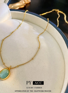 椭圆吊坠项链平盈饰品厂钛钢吊坠