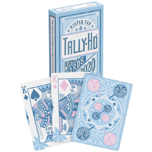 [包郵] 美國進口 Tally-ho TH2020 冬季扇背 花切收藏 限量撲克牌 - 图1