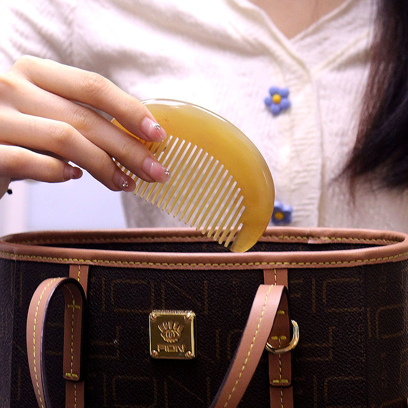 正品天然羊角梳脱发适用个人护理头皮按摩小号女包包宝宝牛角梳子,淘宝优惠券,粉丝福利购,淘宝优惠卷