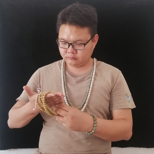 满天星海南星月菩提子原籽108颗手串正月高密干磨项链男女手链 - 图0
