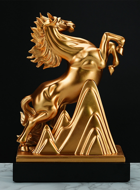 马摆件2026年生肖马招财吉祥物新年礼品商务马到成功办公室装饰品