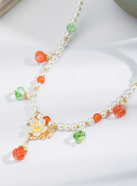 今兮古兮女童汉服古风头饰项链