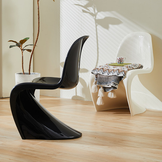 Скандинавский домашний обеденный стул, легкий роскошный и элитный стул Panton, дизайнерский стул, обеденный стол и стул, стул Pantone интернет-знаменитостей, стул для макияжа