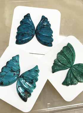 大青坊绿松石立体吊坠胸针设计