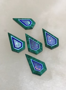 大青坊宝石拼合工艺设计材料天然