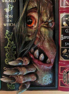 booknook恶魔书档树脂摆件书靠