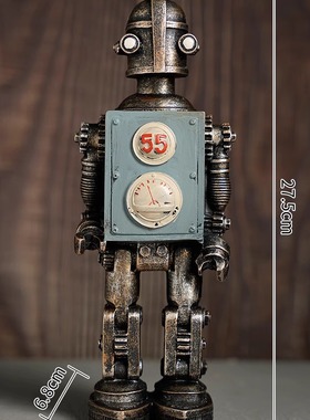 跨境复古工艺朋克风机器人创意摄