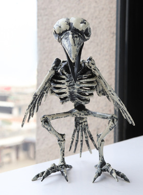 万圣节动物骷髅骨架摆件