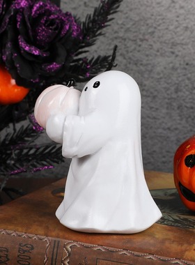 万圣节幽灵南瓜摆件创意卡通可